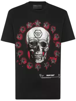 Футболка с принтом черепа от Philipp Plein, черный