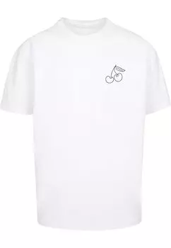 Футболка с принтом CHERRY HEAVY OVERSIZE Merchcode, цвет white