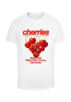 Футболка с принтом CHERRY MOMENTS TEE Mister Tee, белый