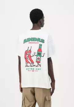 Футболка с принтом CHILLI TEE UNISEX Adidas Originals, белый