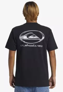 Футболка с принтом CHROME LOGO SS Quiksilver, цвет black