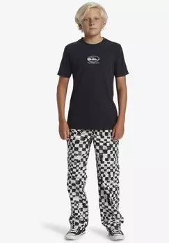 Футболка с принтом CHROME LOGO YTH BST Quiksilver, цвет black