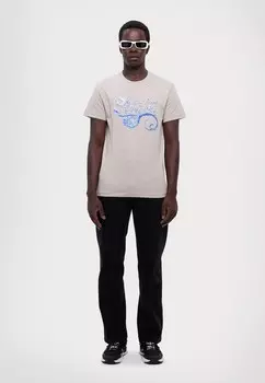 Футболка с принтом CHROMO COUTURE Versace Jeans Couture, серый