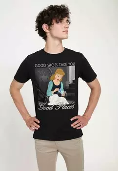 Футболка с принтом CINDERELLA CINDERELLA SHOES UNISEX Henry Tiger, черный