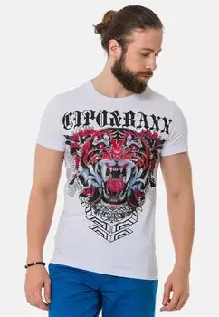 Футболка с принтом Cipo & Baxx, белый
