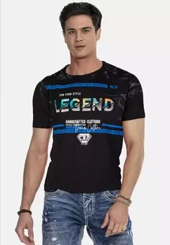 Футболка с принтом Cipo & Baxx, черный