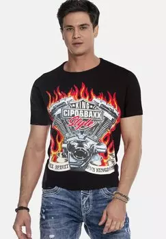 Футболка с принтом Cipo & Baxx, черный