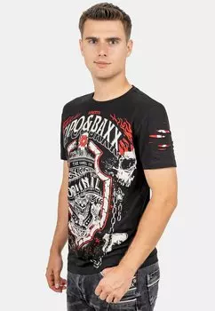 Футболка с принтом Cipo & Baxx, цвет schwarz