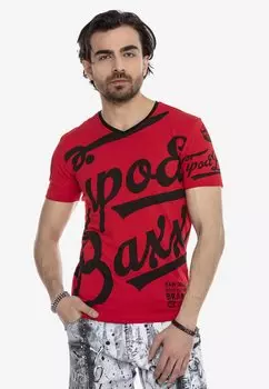 Футболка с принтом Cipo & Baxx, красный
