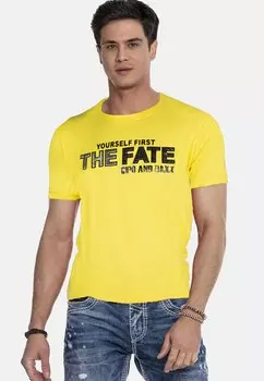 Футболка с принтом Cipo & Baxx, желтый