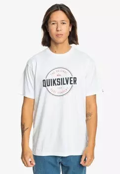 Футболка с принтом CIRCLE UP Quiksilver, крем