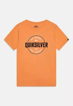 Футболка с принтом CIRCLE UP YOUTH Quiksilver, цвет tangerine