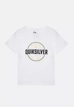 Футболка с принтом CIRCLE UP YOUTH Quiksilver, цвет white