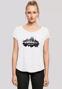 Футболка с принтом CITIES COLLECTION NEW YORK SKYLINE F4NT4STIC, белый