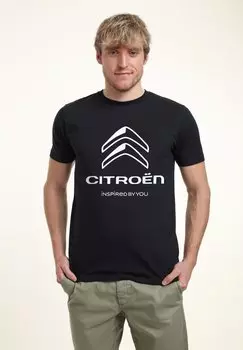 Футболка с принтом CITROEN LOGO INSPIRED BY YOU Henry Tiger, темно-синий