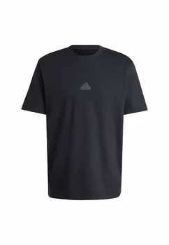 Футболка с принтом City Escape Graphic Tee adidas Sportswear, черная