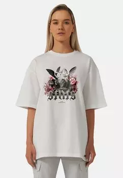 Футболка с принтом CLASH OVERSIZED Stats, цвет beige