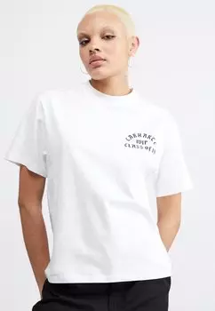 Футболка с принтом CLASS OF 89 Carhartt WIP, цвет white/black