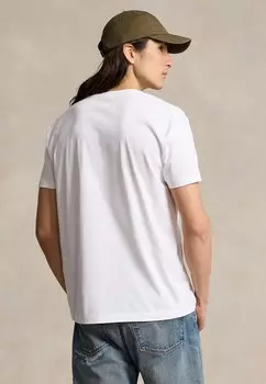 Футболка с принтом CLASSIC FIT POLO BEAR JERSEY T SHIRT Polo Ralph Lauren, белый