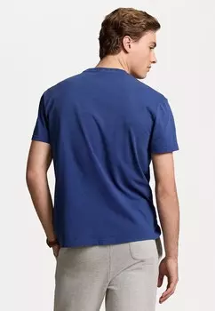 Футболка с принтом CLASSIC FIT PRINT SLUB JERSEY T-SHIRT Polo Ralph Lauren, синий