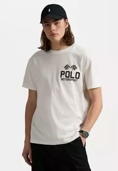Футболка с принтом Classic Fit Slub Jersey Graphic T-Shirt Polo Ralph Lauren, белый