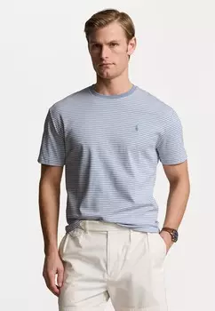 Футболка с принтом CLASSIC FIT STRIPED SOFT COTTON T-SHIRT Ralph Lauren, синий