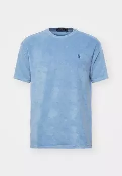 Футболка с принтом CLASSIC FIT TERRY T-SHIRT Ralph Lauren, синий