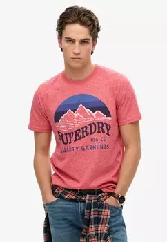 Футболка с принтом CLASSIC GREAT Superdry, красный