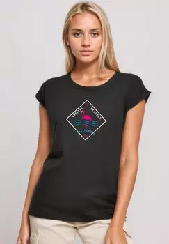 Футболка с принтом CLASSIC ROLL UP Be Famous, черный