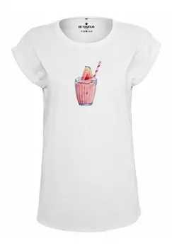 Футболка с принтом CLASSIC ROLL UP COCKTA Be Famous, цвет wei