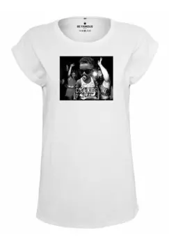 Футболка с принтом CLASSIC ROLL UP COOLK Be Famous, белый