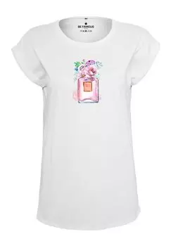 Футболка с принтом CLASSIC ROLL UP PARFUMNR1 Be Famous, цвет wei