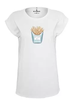 Футболка с принтом CLASSIC ROLL UP POMDESIGN Be Famous, цвет wei