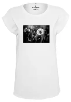 Футболка с принтом CLASSIC ROLL UP PUSTEPHO Be Famous, белый