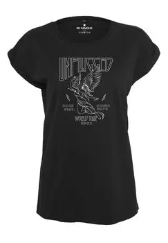 Футболка с принтом CLASSIC ROLL UP UNPLUGPHO Be Famous, цвет black