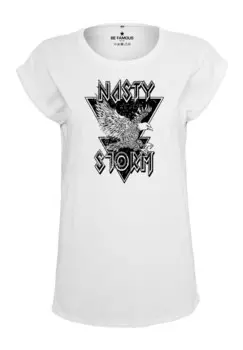 Футболка с принтом CLASSIC ROLLED UP NASTYSTOPHO Be Famous, белый