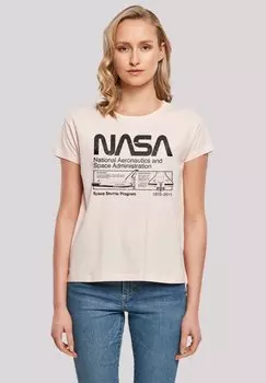 Футболка с принтом CLASSIC SPACE SHUTTLE F4NT4STIC, розовый