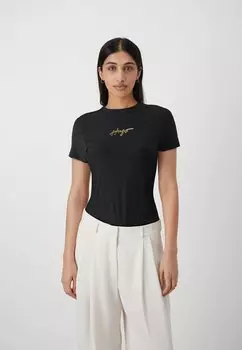 Футболка с принтом CLASSIC TEE HUGO, цвет black