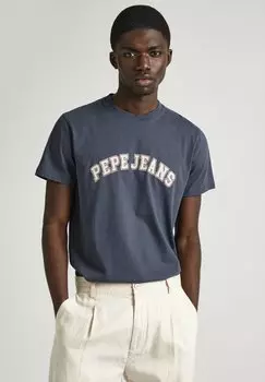 Футболка с принтом CLEMENT Pepe Jeans, цвет phantom grey