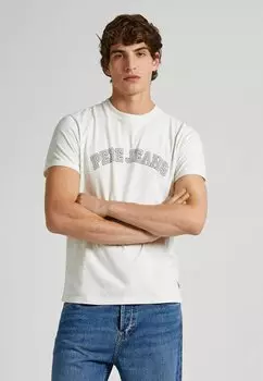 Футболка с принтом CLEMENT Pepe Jeans, цвет chalk white