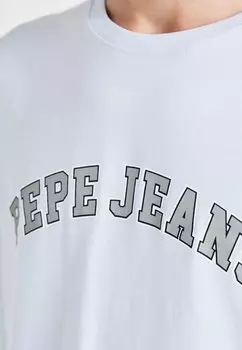 Футболка с принтом CLEMENT Pepe Jeans, светло-голубой