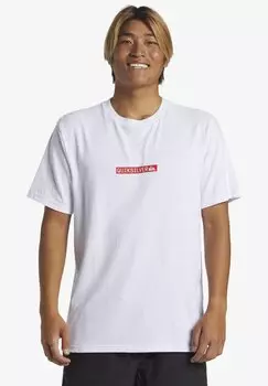 Футболка с принтом CLICKER LOGO DNA Quiksilver, цвет white