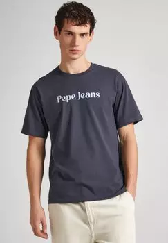 Футболка с принтом CLIFTON Pepe Jeans, цвет phantom grey