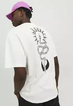 Футболка с принтом Cloud Dancer CREW NECK Jack & Jones