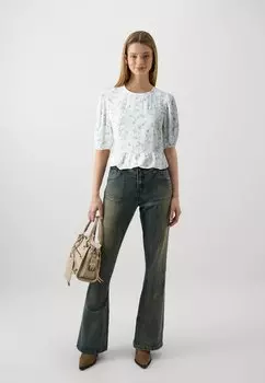 Футболка с принтом Cloud Dancer Pckary Peplum Pieces, белый