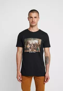 Футболка с принтом CLUB TEE Mister Tee, черный