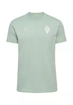 Футболка с принтом Club wear Hummel, зеленый