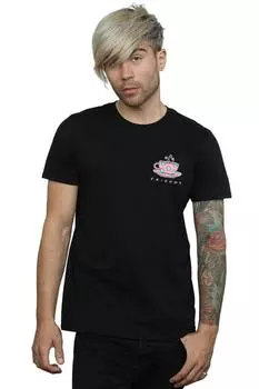 Футболка с принтом Coffee Cup и грудью Friends, черный