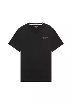 Футболка с принтом COL V AMERICAN TRADITION Guess Jeans, черный