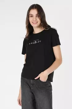 Футболка с принтом Colin'S, черный